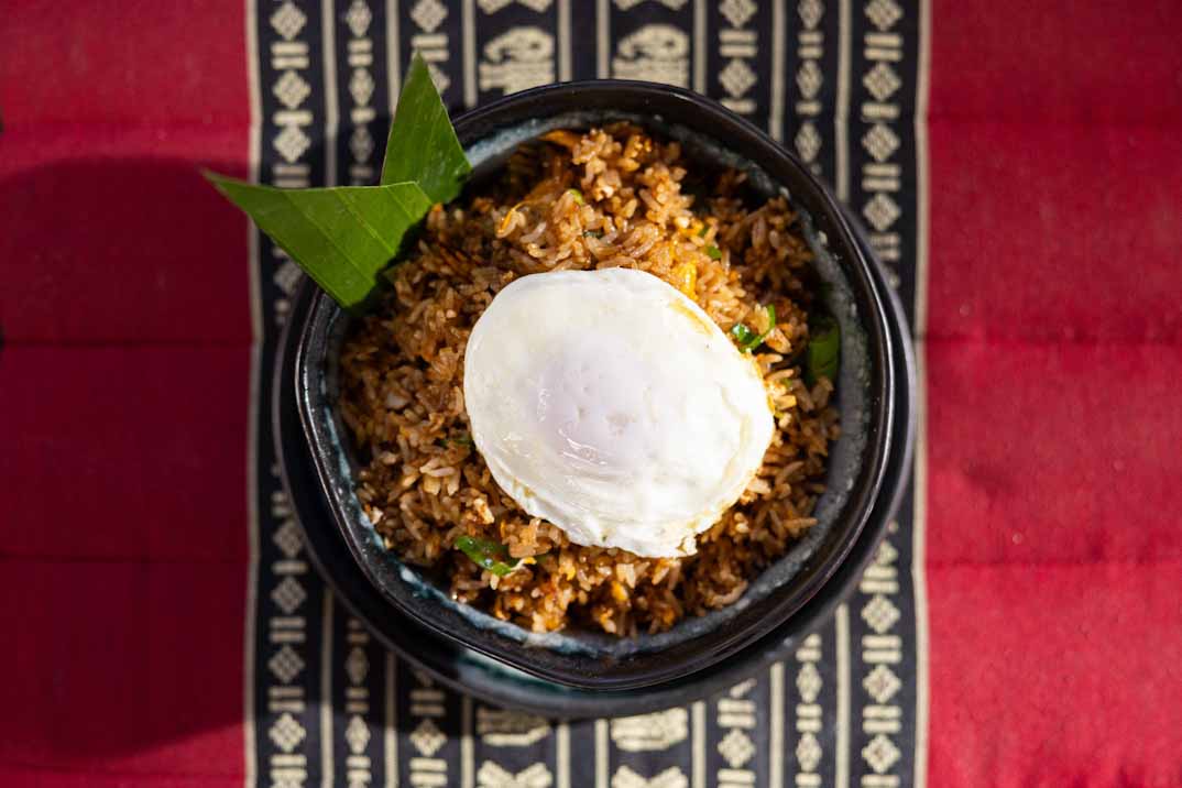 Thai retiro Khao pad Khai