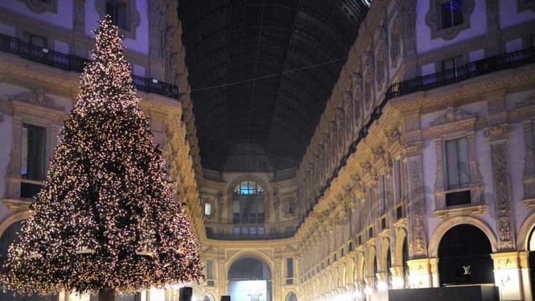 Swarosvsky enciende su tradicional árbol navideño