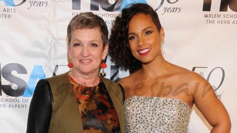 Alicia Keys con su madre