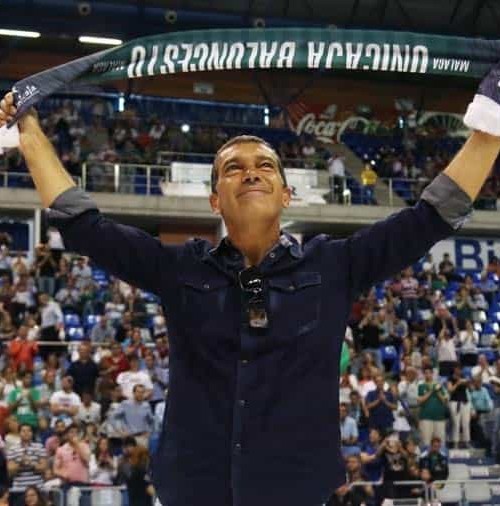 Antonio Banderas forofo del baloncesto