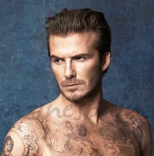 David Beckham en bañador