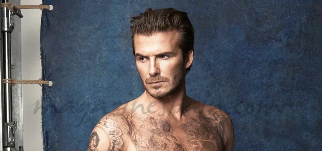David Beckham en bañador