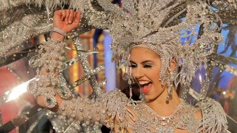 Cindy Klein,  Reina del Carnaval en Las Palmas