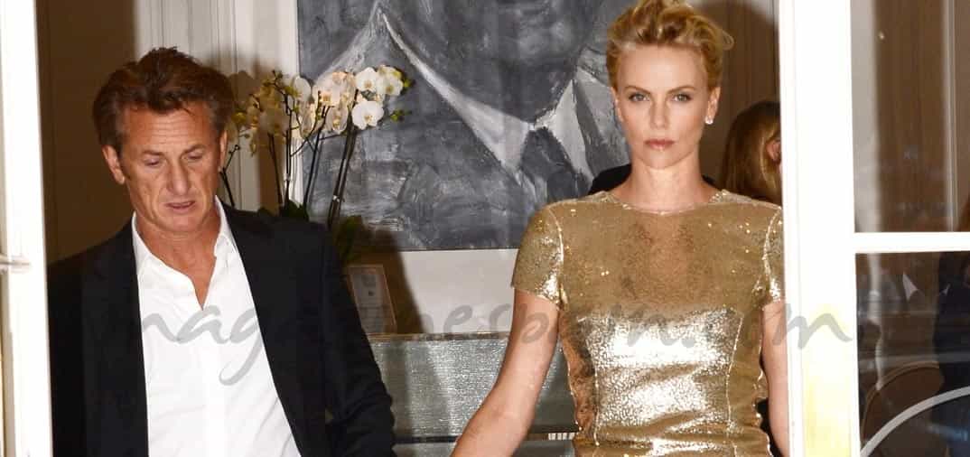 Sean Penn y Charlize Theron, boda e hijo a la vista