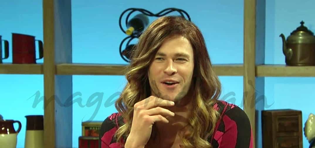 Chris Hemsworth se viste de mujer