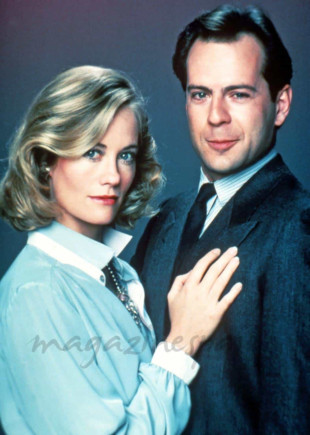 Cybill Shepherd y Bruce Willis en "Luz de Luna" (1985)