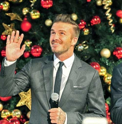 David Beckham enciende las luces de la Navidad