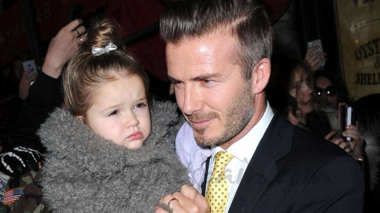 David Beckham con su «princesa»