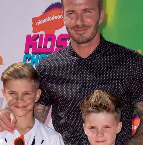 David Beckham y sus hijos llamaron la atención en los premios “Sports Awards Nickelodeon Kids