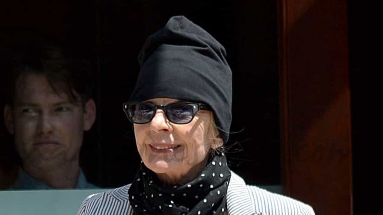 Diane Keaton presume de hijo