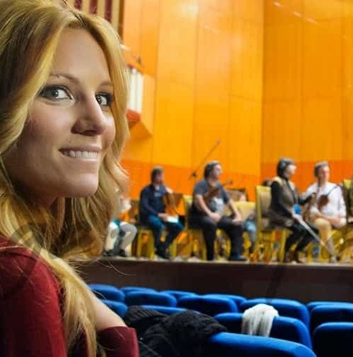 Edurne y la Orquesta y Coro de RTVE graban «Amanecer»