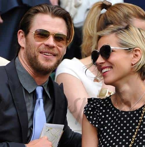 Elsa Pataky y su marido en Wimbledon