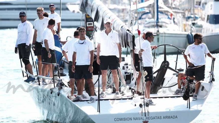 Felipe VI, primera regata en Mallorca