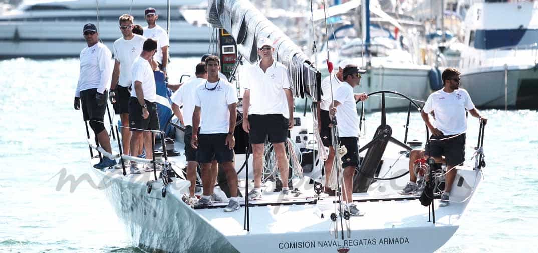 Felipe VI, primera regata en Mallorca