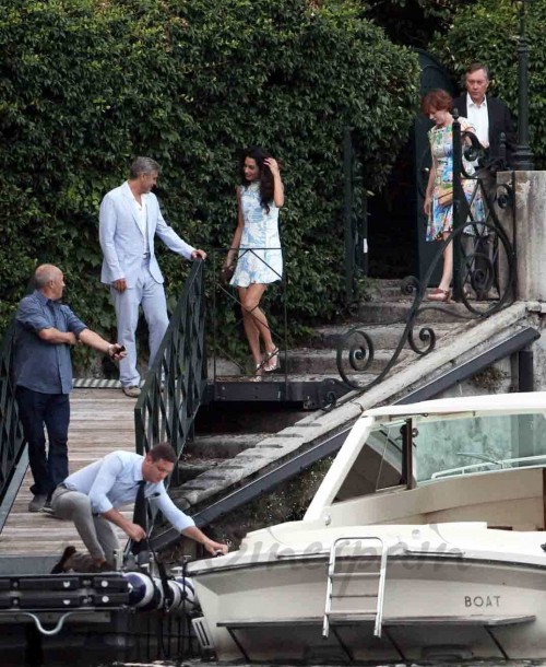 Romantica cena de George Clooney y Amal Almauddin en Cernobbio