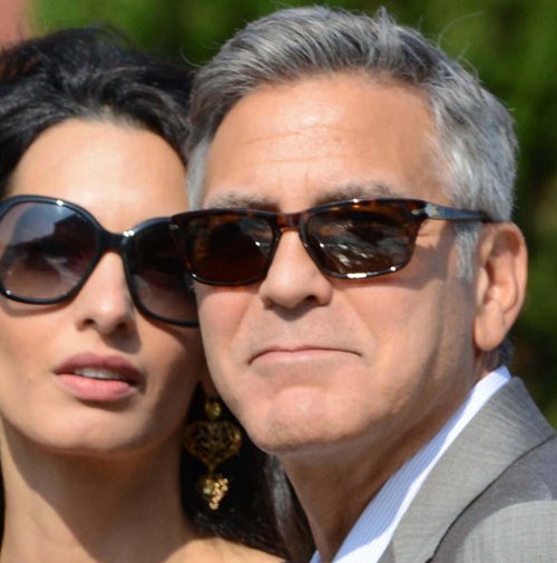 Un día antes de la boda, George Clooney y Aman Alamuddin, llegan a Venecia