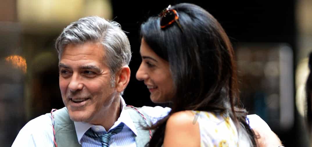 Amal Alamuddin visita a su marido