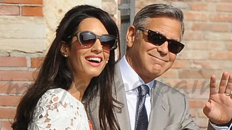 George Clooney y Amal Alamuddin, primeras fotos después de su boda