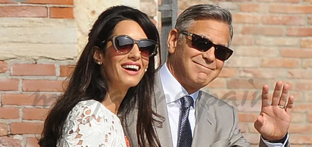 George Clooney y Amal Alamuddin, primeras fotos después de su boda