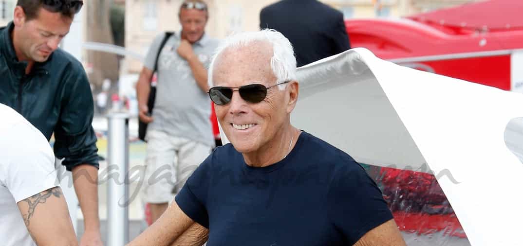 Giorgio Armani vacaciones en la costa francesa