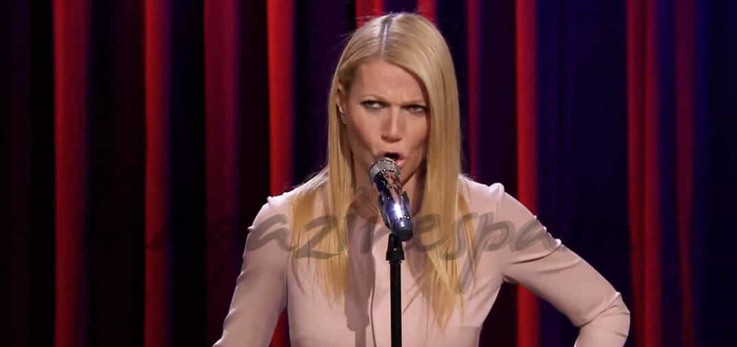 Gwyneth Paltrow dio el cante