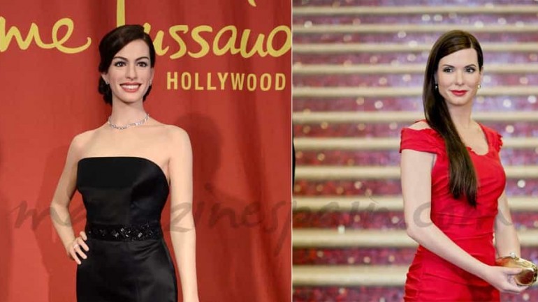 Sandra Bullock y Anne Hathaway de cera
