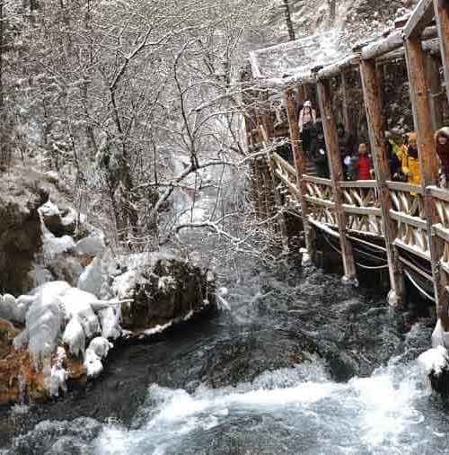 Cascadas heladas en China