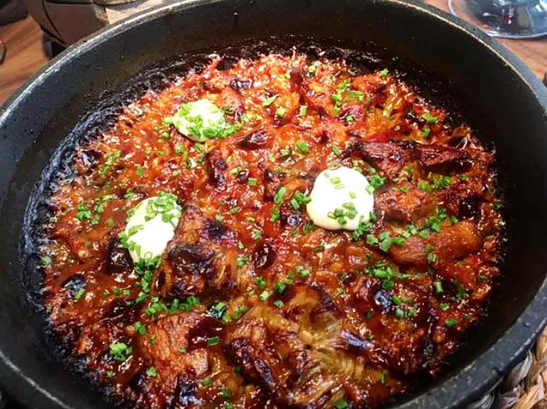 Arroz seco con verduras y setas