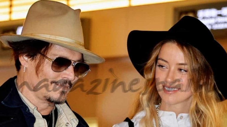 Johnny Depp y su novia Amber Heart en Tokio