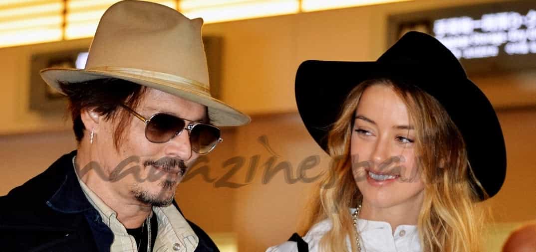 Johnny Depp y su novia Amber Heart en Tokio