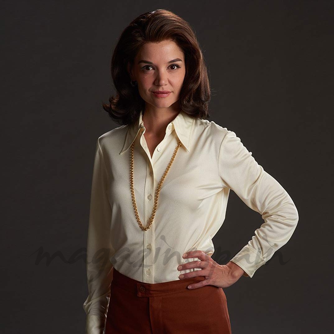 katie holmes en la miniserie de jackie kennedy