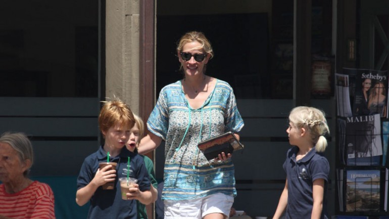 Julia Roberts en su imagen más tierna