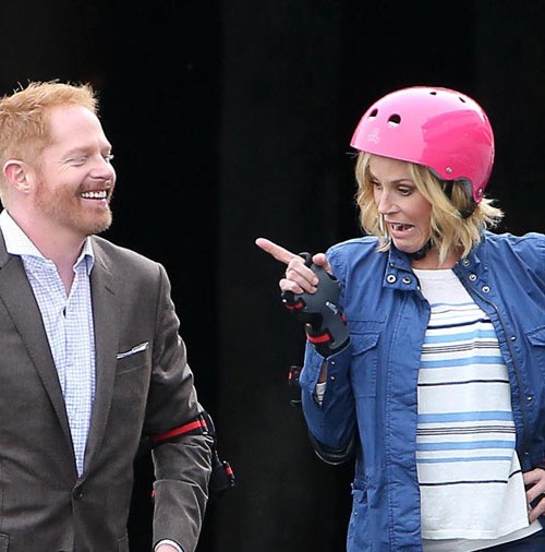 Julie Bowen y Jesse Tyler se divierten