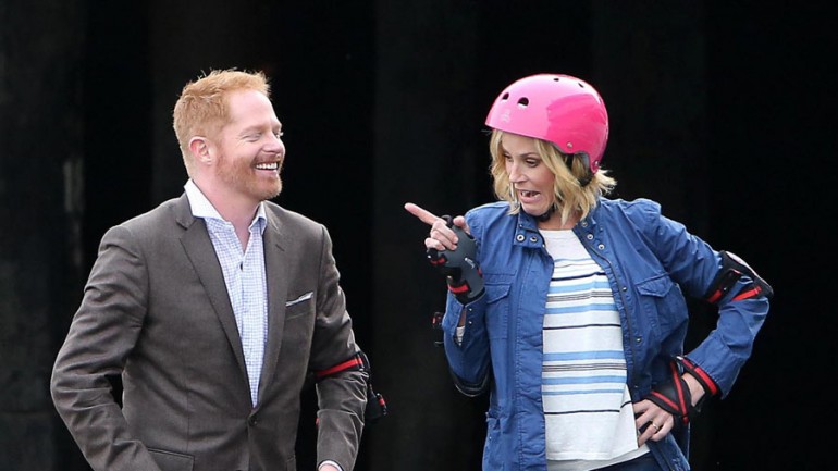 Julie Bowen y Jesse Tyler se divierten