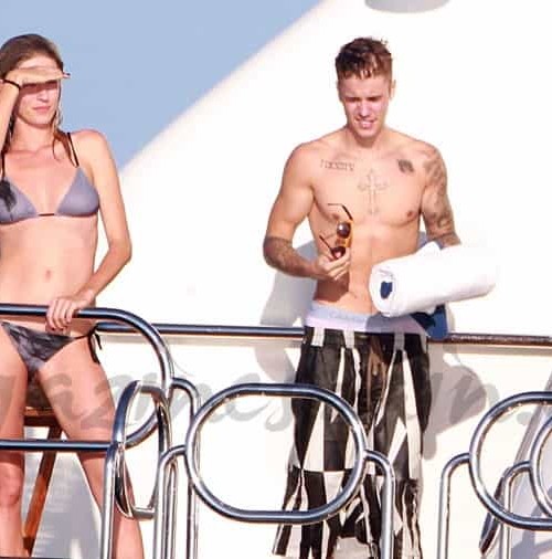 Justin Bieber y Michelle Rodríguez en Ibiza