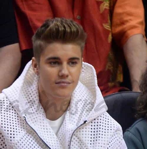 Justin Bieber en la cancha