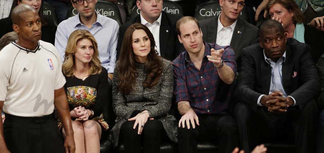 Los príncipes Kate y William se divierten en la NBA con Beyoncé y Jay-Z