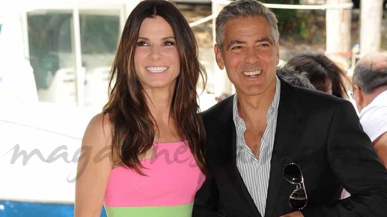 George Clooney y Sandra Bullock en Venecia