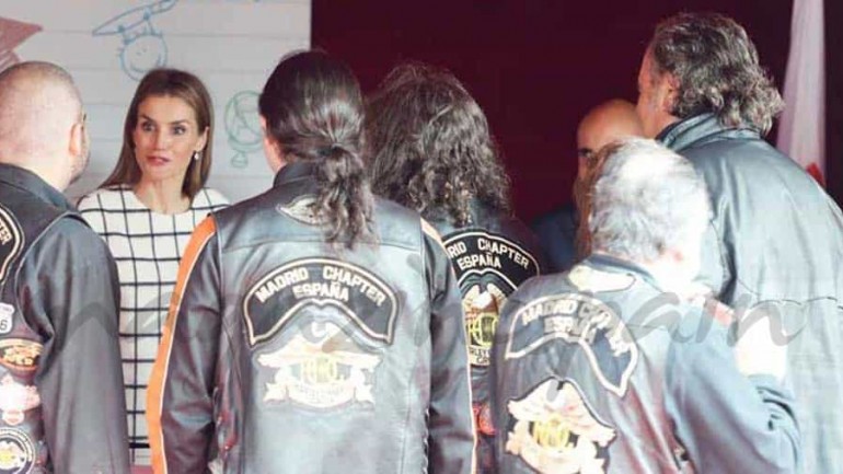 Los rockeros con doña Letizia en la «Fiesta de la Banderita»