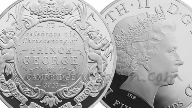 El Príncipe George ya tiene sus monedas