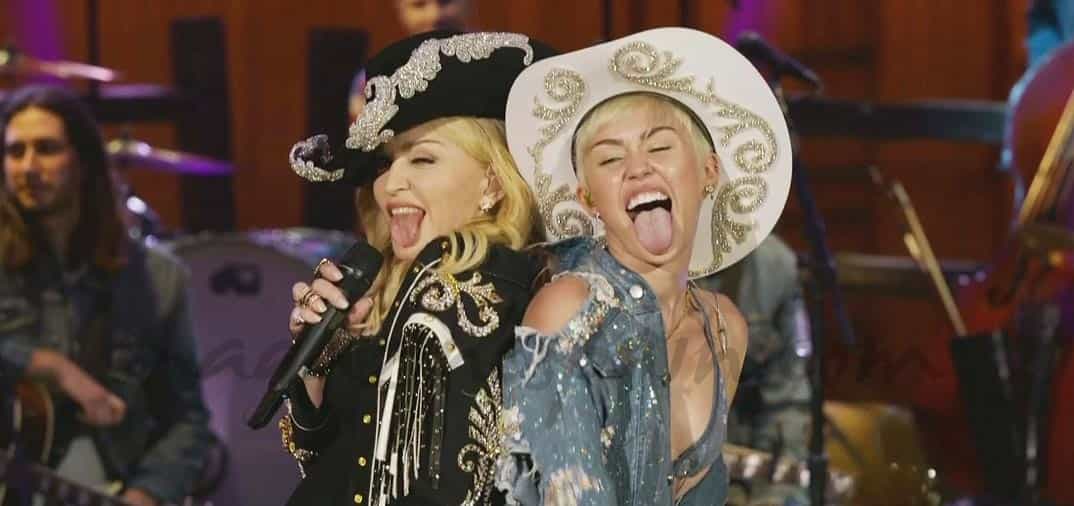 Madonna y Miley Cyrus, duelo de divas…