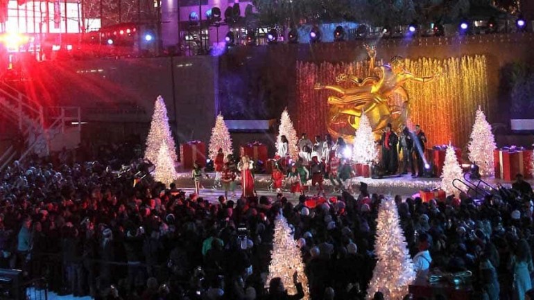 Mariah Carey en el Rockefeller Center