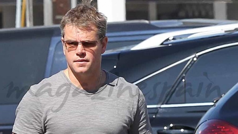Matt Damon, su mujer y sus cuatro hijos