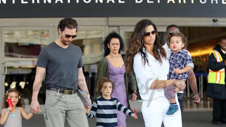 Matthew Mcconaughey y Camila Alves presumen de familia