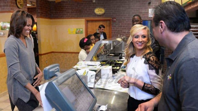 Michelle Obama celebra su cumpleaños en el Burger …