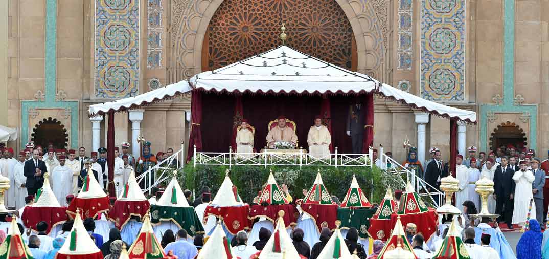 Empieza la boda, de Moulay Rachid y Oum Keltoum Boufares, en Rabat