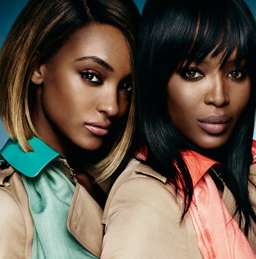 Naomi Campbell y Jourdan Dunn para Burberry