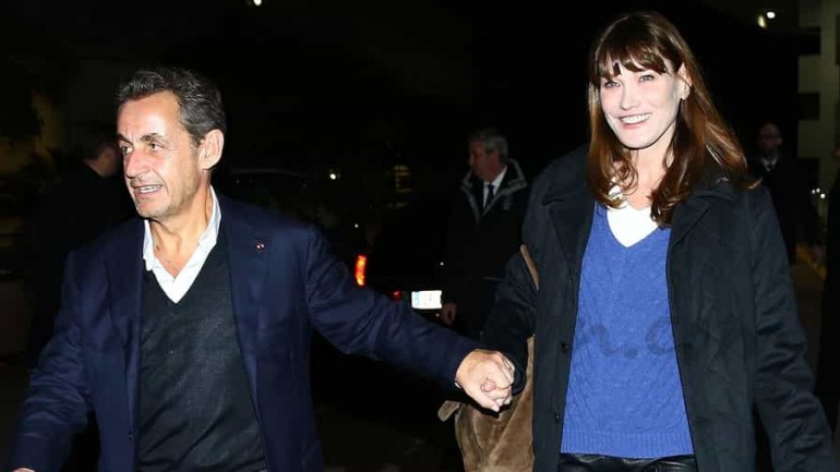 La felicidad de Carla Bruni y Nicolas Sarkozy, en San Valentín
