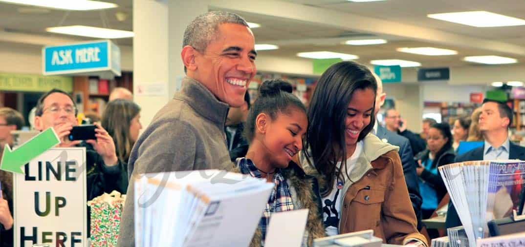 El presidente Barack Obama en una librería