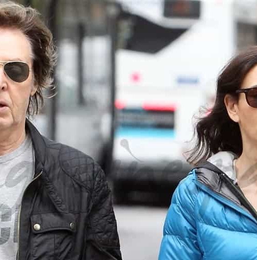 Paul McCartney y su esposa Nancy Shevell, en forma